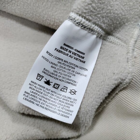 Nike ACG "Go Outside" Beige Hoodie Sweatshirt L Made In Vietnam Cotton/Polyester - Picture 12 of 16